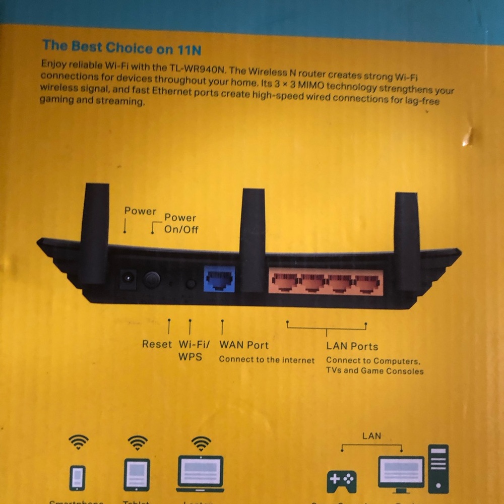 TP-Link Black Dual-Antenna Wireless Router - Picture 3 of 4
